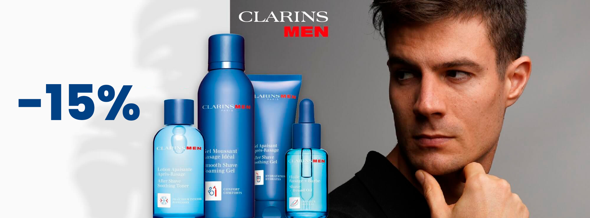 ClarinsMen Promoção clarins para homem