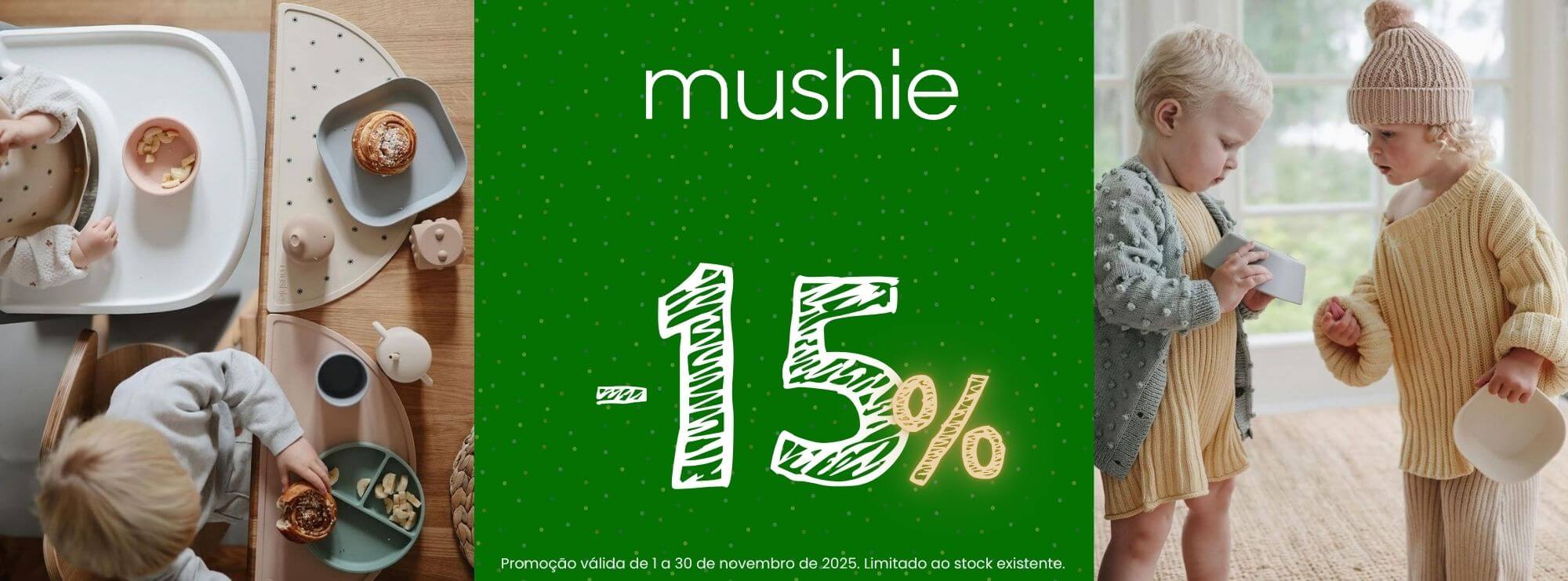 campanha preços baixos mushie - produtos para bebé ao melhor preço