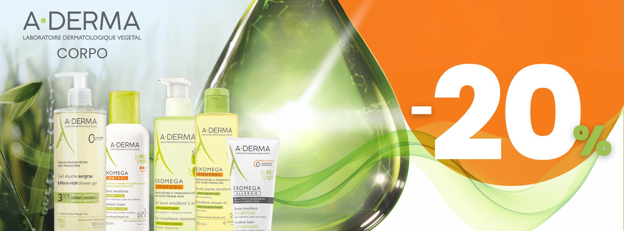 A-derma, exomega pele atópica cuidados de corpo