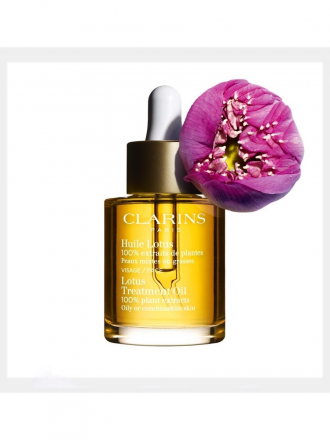 Clarins Huile Lotus - leo de Rosto Purificante para Pele Mista a leosa  30 ml
