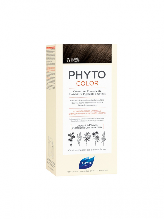 Kit Phyto de tinci�n permanente 6 Rubio oscuro