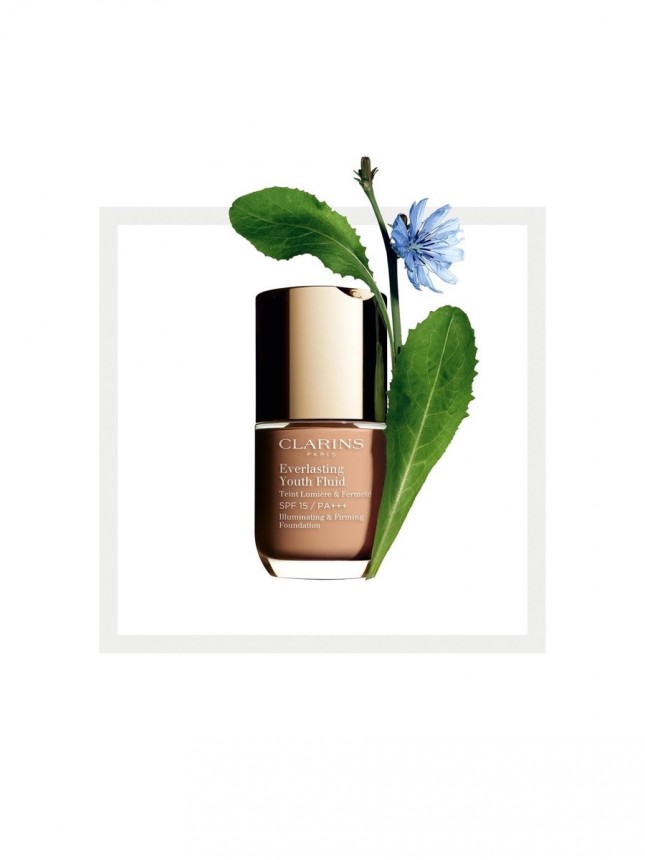 Clarins Everlasting Youth Fluid Base de Maquilhagem Luminosidade e Juventude 110