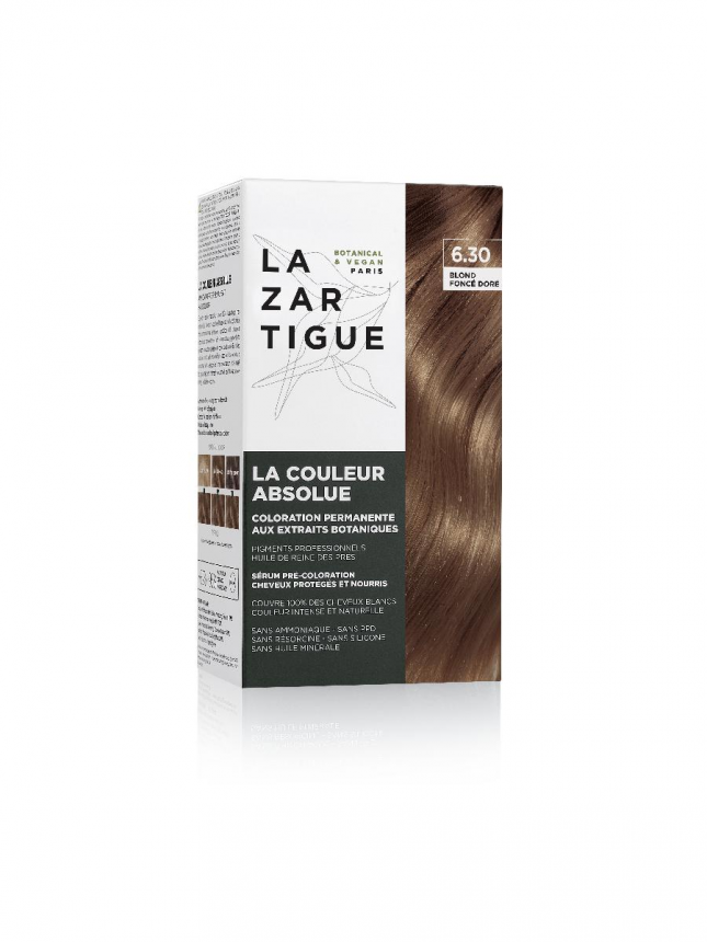 Lazartigue Tinte Permanente sin Amoniaco 6.30 Rubio Dorado Oscuro