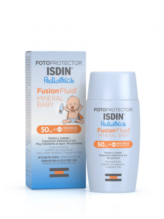 Fotoprotector Isdin Pediatrics Fusion Fluid Mineral Baby FPS50