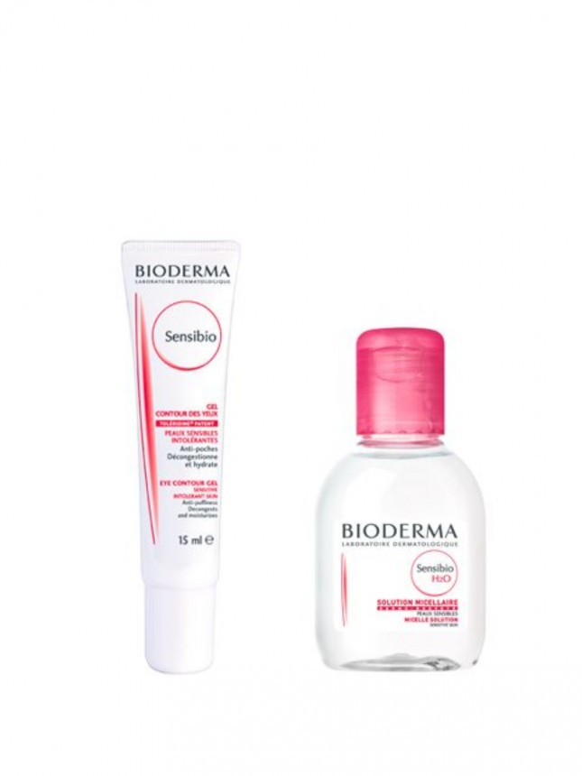 Bioderma Sensibio Promo Gel Contorno de Olhos Sensveis 15ml com Oferta de gua Micelar Sensibio H2O