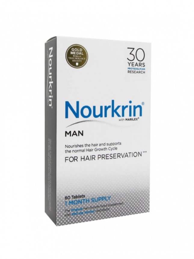 Nourkrin Homem Comprimidos para o Crescimento do Cabelo - 60 comprimidos  