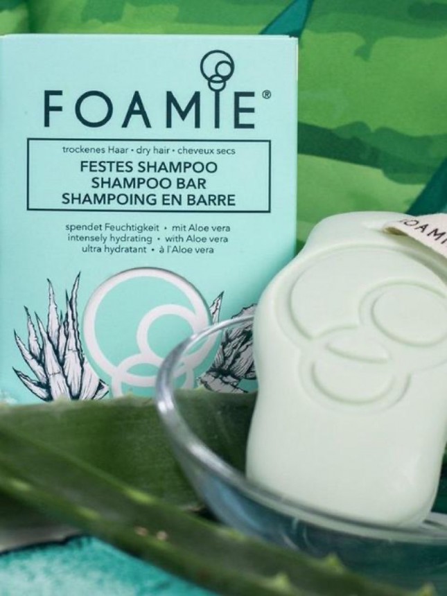 Foamie Champ Slido Aloe You Very Much para Cabelo Seco