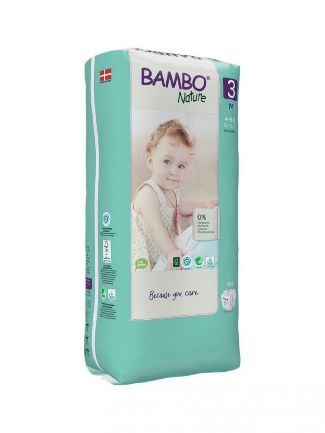 Paales Bambo Nature 3 (M) 4-8 kg (52 Paales)