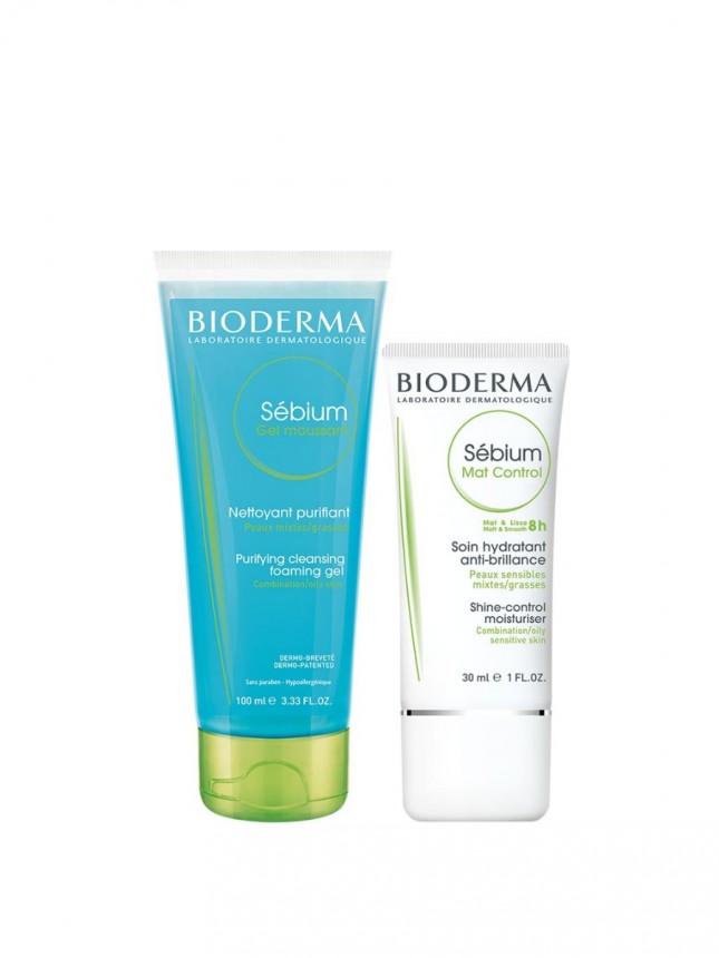 Bioderma Sebium  Creme Mat  Control 30+Gel Mous100