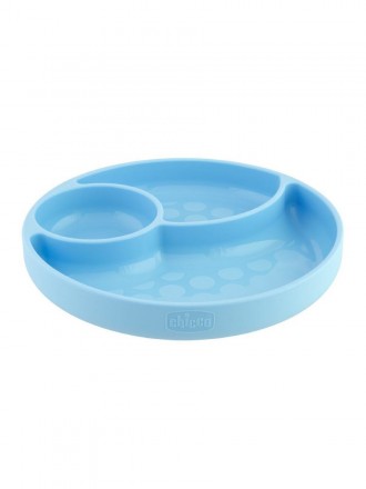Chicco Take Eat Easy Prato Silicone Divisrias Azul