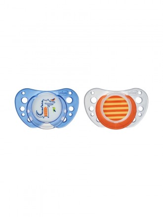 Chicco Chupeta Physioforma Air Latex  6-16  meses Azul  (2 chupetas)