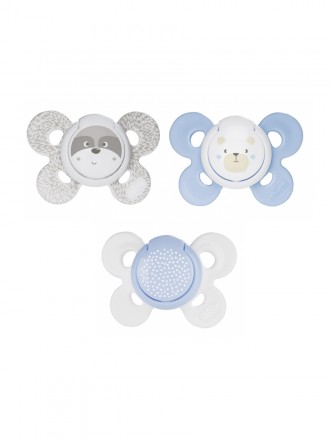 Chicco Physioforma Comfort Chupete Silicona 0-6 meses Azul (2 chupetes)