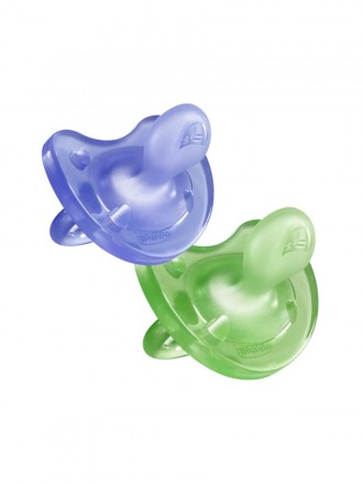 Chicco Chupeta Physioforma Soft Silicone 16-36 meses Cor Lils ou Verde  (1 chupeta)