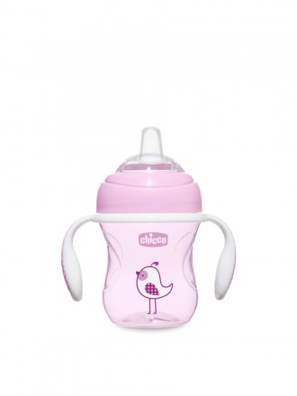 Chicco Vaso Transicin +4 meses Rosa 200 ml