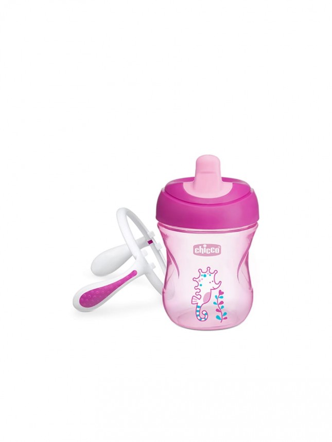 Taza Chicco +6 meses Rosa 200 ml