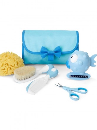 Chicco Conjunto de Higiene Happy Bubbles Azul +0 meses
