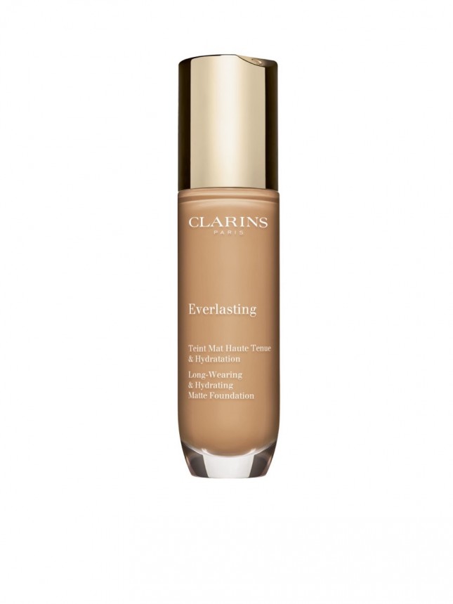 Clarins Everlasting Foundation - Base de Maquillaje Hidratante de Alta Cobertura 108.5W - anacardo