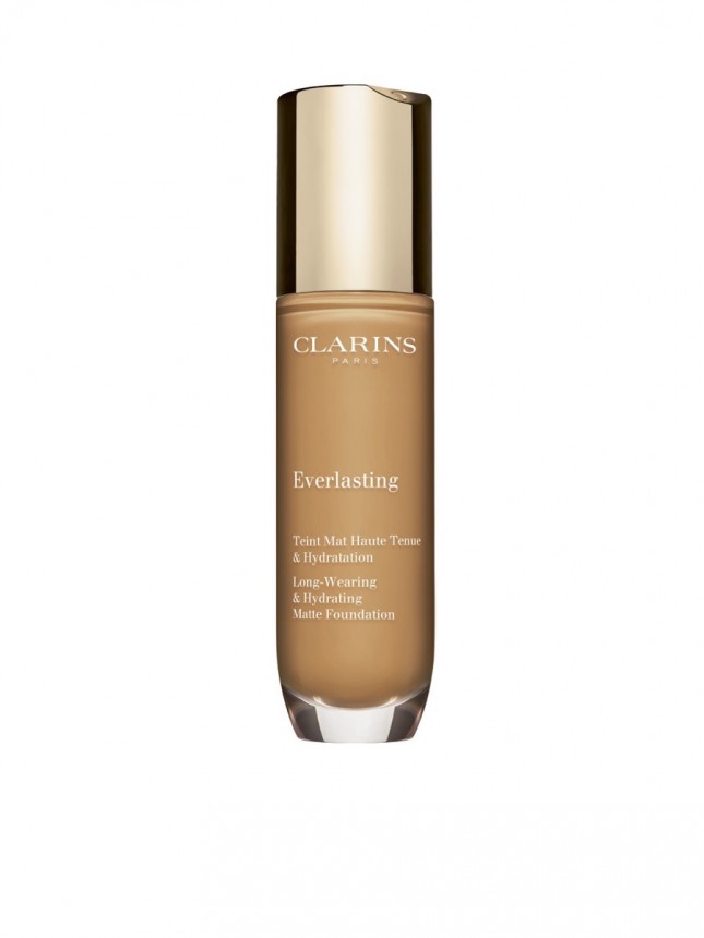 Clarins Everlasting Foundation - Base de Maquillaje Hidratante de Alta Cobertura 114N - cappuccino