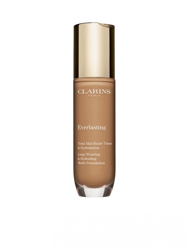Clarins Everlasting Foundation - Base de Maquillaje Hidratante de Alta Cobertura 113C - castaño