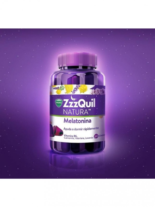 Gomas Zzzquil Natura con Melatonina 60 Gomas