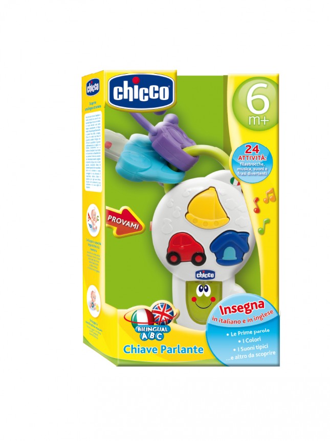 Chicco Brinquedo Chave Falante em Inglês e Português 6 a 36 meses