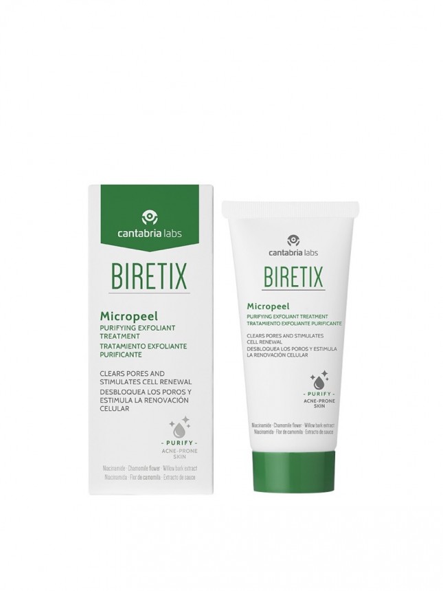 Biretix Micropeel Esfoliante de Rosto para Pele Oleosa 50 ml