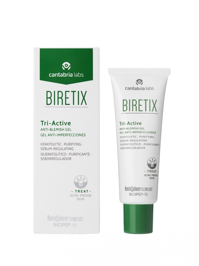 Biretix Tri-Active Gel de Rosto Anti-Imperfeições para Pele Oleosa 50 ml
