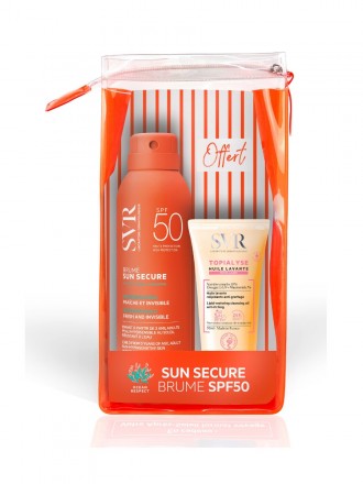 SVR Sun Secure Bruma Solar Invisível e Biodegradável FPS50 200ml com Oferta de Óleo Micelar Topialys SVR Sun Secure Bruma Solar Invisível e Biodegradável FPS50 200ml com Oferta de Óleo Micelar Topialys