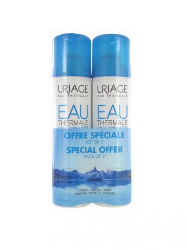Uriage Eau Thermale Duo Agua Termal Precio especial 2x300ml con 50% de descuento en el 2 envase