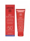 Apivita Bee Sun Safe FPS50+ Creme Protetor Solar de Rosto para Pele Sensível 50 ml