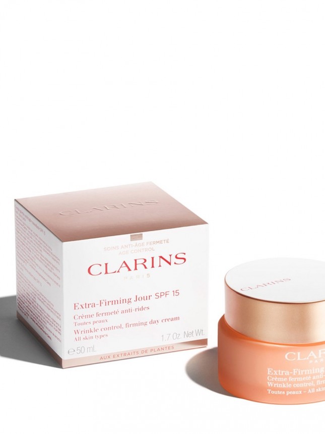 Clarins Extra-Firming Jour SPF 15 Creme de Dia Antirrugas para Todos os tipos de pele 50 ml