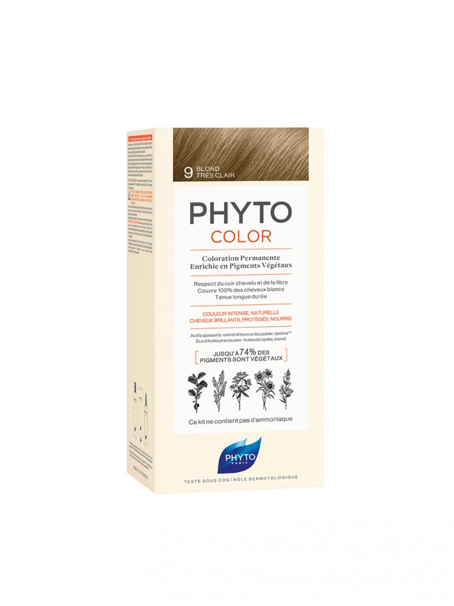 Phyto Phytocolor Kit Colorao para Cabelo 9 Louro Muito Claro