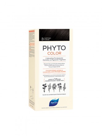 Phyto Phytocolor Kit Colorao para Cabelo Colorao para Cabelo 3 Castanho Escuro