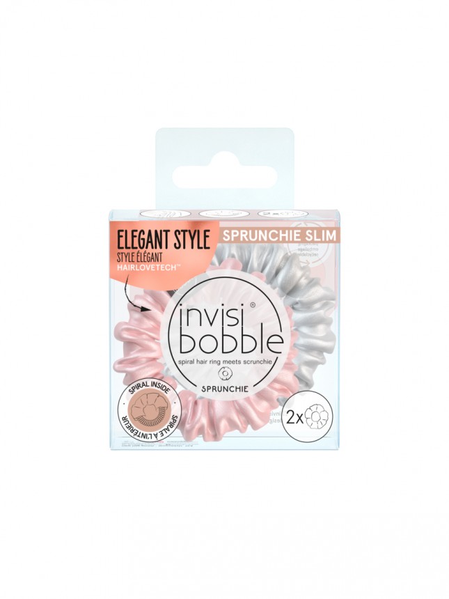 Invisibobble Hair Elastic Sprunchie Bella Chrome (2 elsticos)