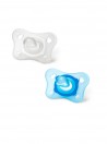 Chicco Physio Forma Mini Soft Chupeta Silicone Neutro e Azul 2 a 6 meses x2