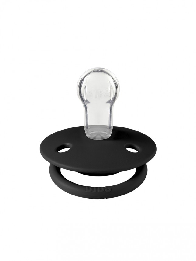 Bibs De Lux 2 Chupetas Cloud/Black Silicone Tamanho nico