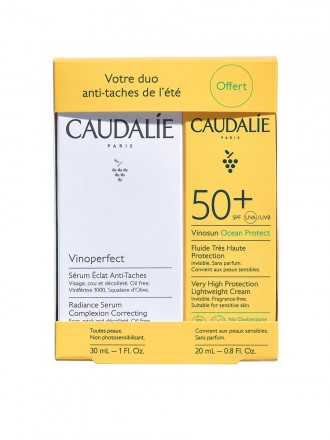 Caudalie Coffret  Vinoperfect Serum + Solar SPF50