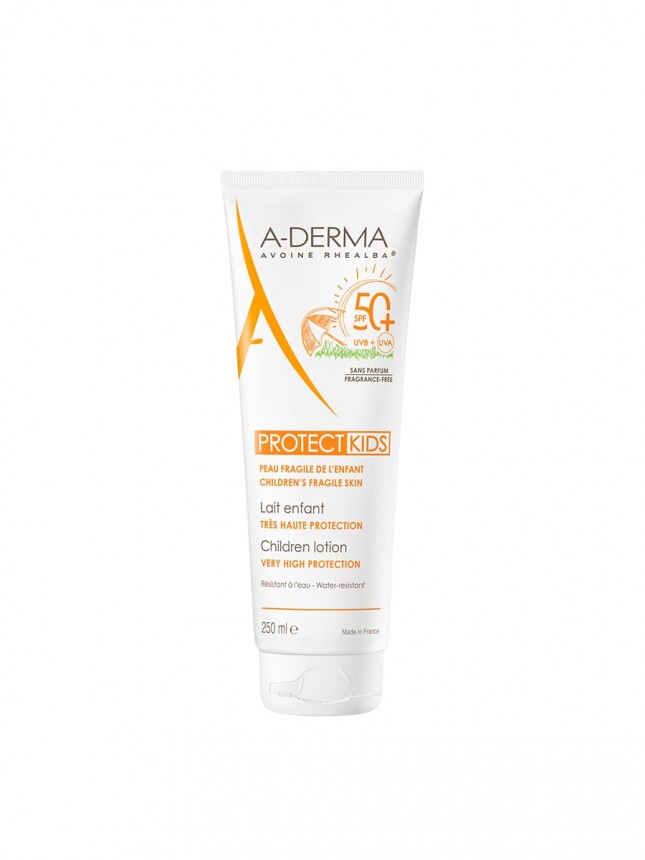 A-Derma Protect Kids Leite Solar Criana SPF50+ Pele Frgil ao  Sol