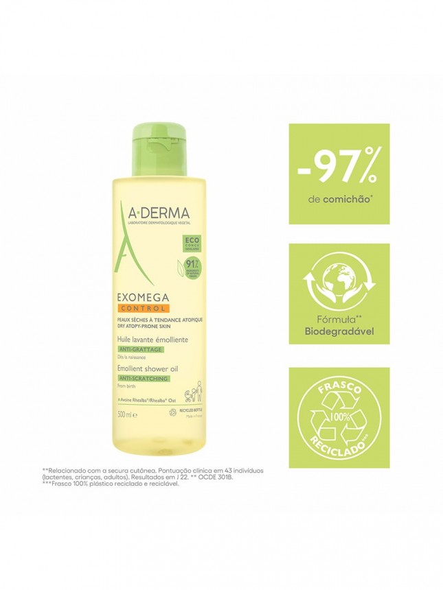 A-Derma Exomega Control leo Duche Antiprurido Pele Atpica