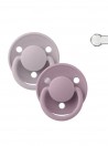 Bibs De Lux 2 Chupetas Dusky Lilac/Heather Tamanho nico  Silicone