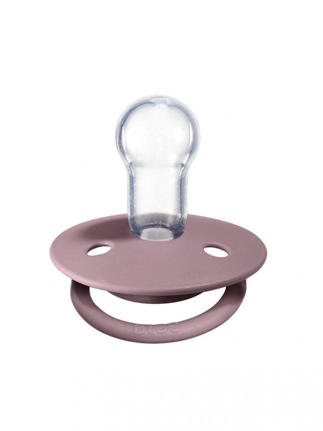 Bibs De Lux 2 Chupetas Dusky Lilac/Heather Tamanho nico  Silicone