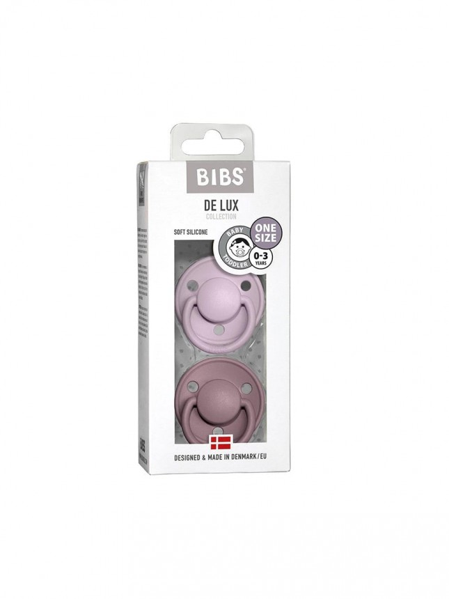 Bibs De Lux 2 Chupetas Dusky Lilac/Heather Tamanho nico  Silicone