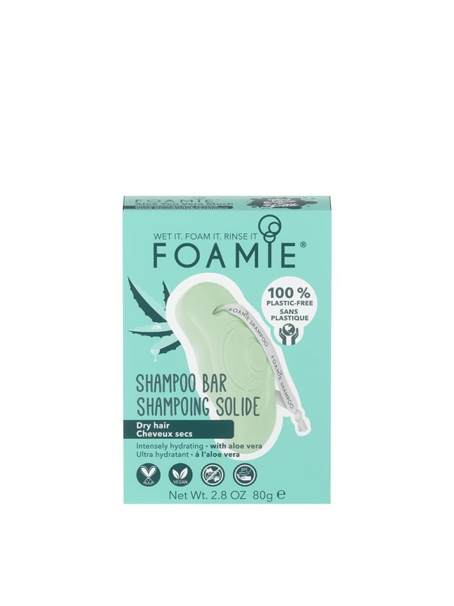 Foamie Champ Slido Aloe You Very Much para Cabelo Seco