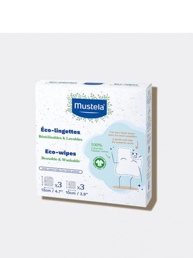 Mustela Kit Toalhetes Reutilizveis X10 Unidades em Algodo Bio