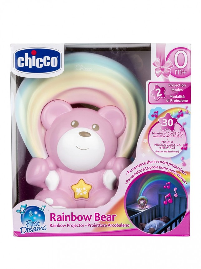 Chicco Proyector Arco Iris Oso Rosa