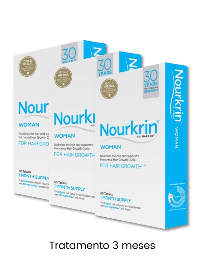 Pastillas para el crecimiento del cabello Nourkrin Woman - 60 tabletas