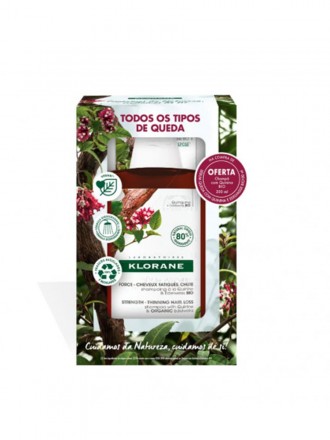 Klorane Quinina y Edelvaisse Bio Serum Anticada 100 ml con Champ Anticada 200ml gratis