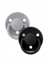 Bibs De Lux 2 Chupetas Cloud/Black Silicone Tamanho nico