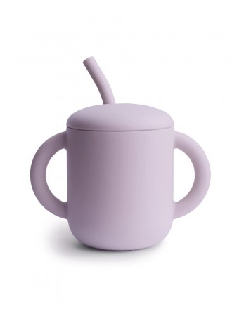 Mushie Training Cup com Palhinha  Soft Lilac