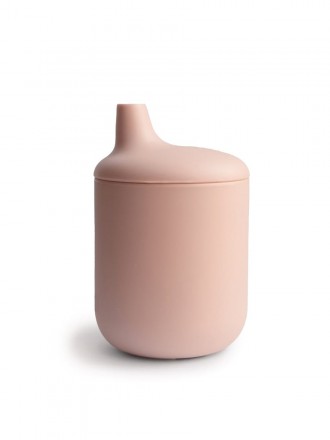 Mushie Sippy Cup Silicone Blush